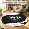 Round Rug Custom NameVfB Stuttgart FC Pattern Non Slip Carpet Home Floor Decor