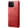 For Honor Play 60 Plus 5G Case Calf Texture PU Leather Hard PC Protective Phone Cover