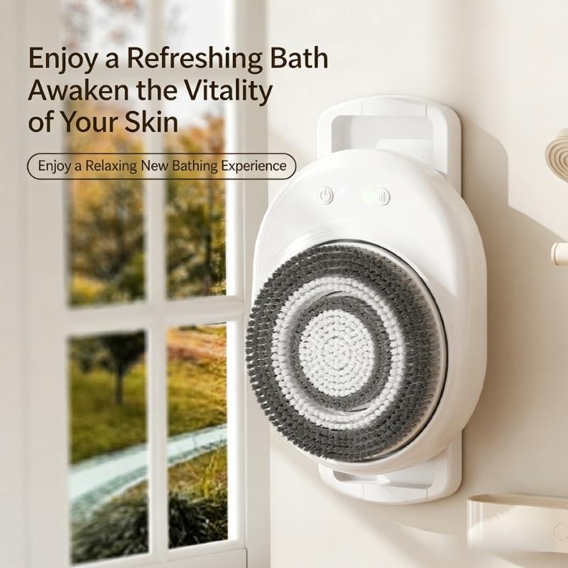 IPX7 Water Resistant Automatic Back Cleaner Offering 3 Level Configuration And Secure Feature For Gentle Dermocare