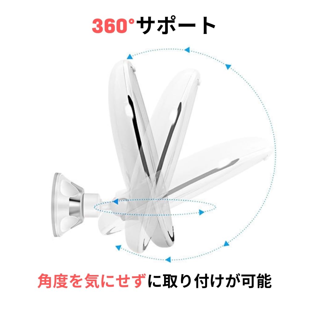 JP Number 10x Magnifying Makeup Bathroom Tabletop Mirror with Suction Cup LED Battery Stand or Wall Mountable Mirror, Mirror, Lock, 360-Degree