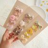 5Pcs Baby Hair Pins for Girls Gift Korean Bear Bunny Kids Hair Accessory Bows Flower Princess Children Girl Hairclip