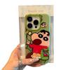 Cartoon animation crayon small new application apple 17 matte skin feeling mobile phone case iPhone16 anti-drop 15/14/13