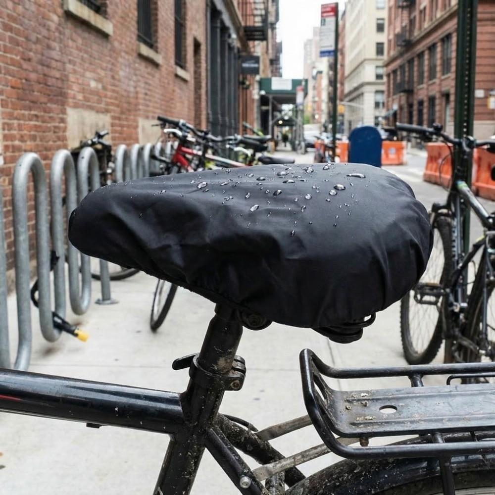 4PCS Stretchable Bicycle Seat Rain Cover Bike Rainproof Saddle Protector Bike Protective Accessory