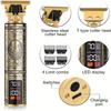 Men's Professional Barber, Men's Beard Trimmer, Hair Trimmer, Cordless Rechargeable with LCD Display, Close To Zero Gap Trimming Kit