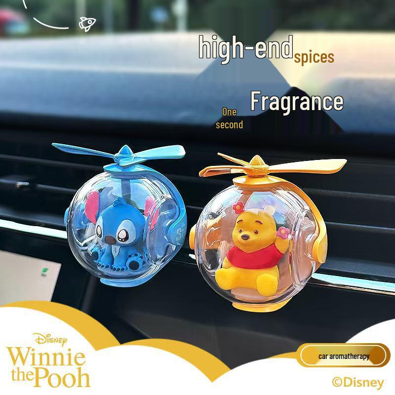 Strawberry Bear & Friends Air Freshener: Three-Eyed Monster, Stitch, Pooh, Buzz Lightyear, Airplane, Car Edition