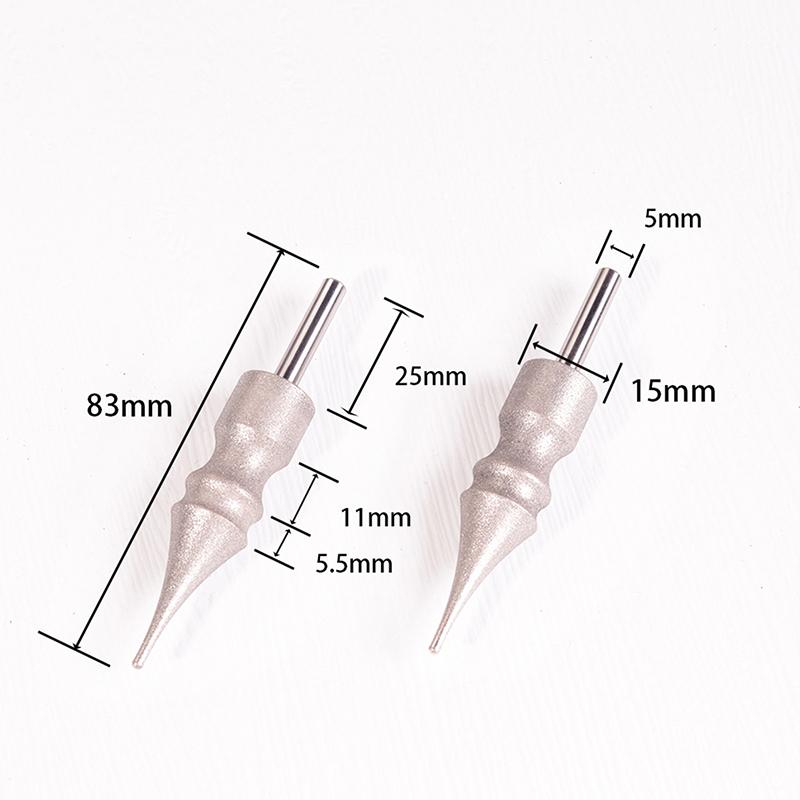 Leather Burnishing Tools, Metal Stainless Steel Sandblasting Polished Rods For Cowhide Edge Burnisher For Leathercraft Polishing