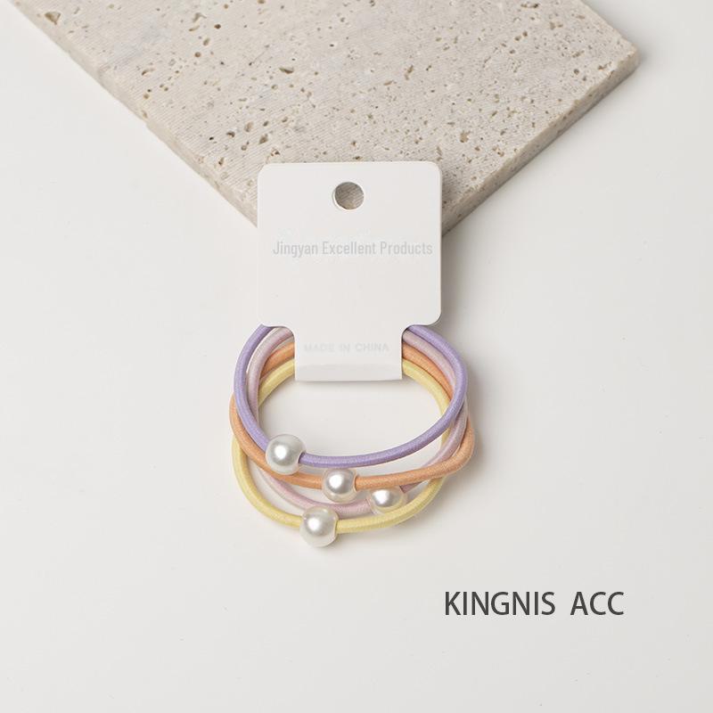 Spring & Summer 2025 Hair Accessories Collection: High-Elasticity Rubber Band Hair Ropes & Headbands for Women