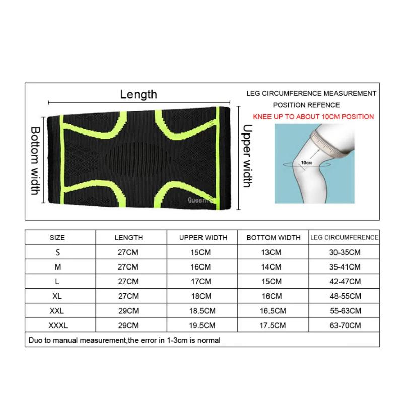 Breathable Knee Compression Sleeve Support For Knee Pain Running Weightlifting Gym Sports Arthritis Relief Knee Brace