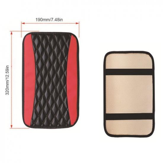Universal PU Leather Car Armrest Cushion Cover Center Console Box Pad Protector