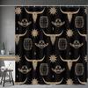 Bohemian Style Geometric Shower Curtain Ethnic Tribe Vintage Shower Curtain With 12 Hooks For Bathroom Decoration Accessories