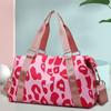 Oxford Fitness Shoulder Bag Large Capacity Luggage Handbag Cute Leopard Print Duffle Bag  Ladies