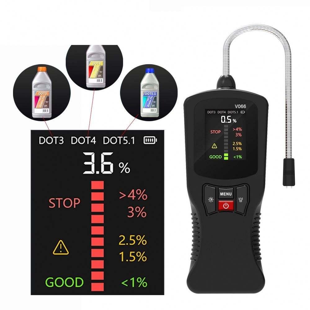 

Vehicle brake oil detector A variety of oil type fit brake fluid test support DOT3 DOT4 DOT5.1 test fuel pressure tester, multimeter and analyzer