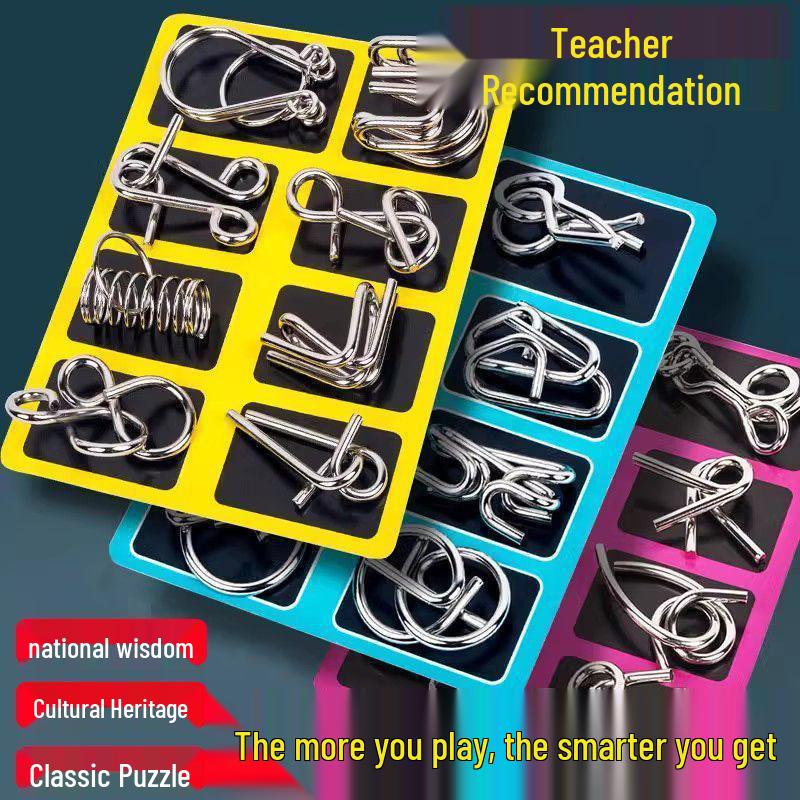 8-Piece Puzzle Set: Educational Toys for Children, Students, and Seniors