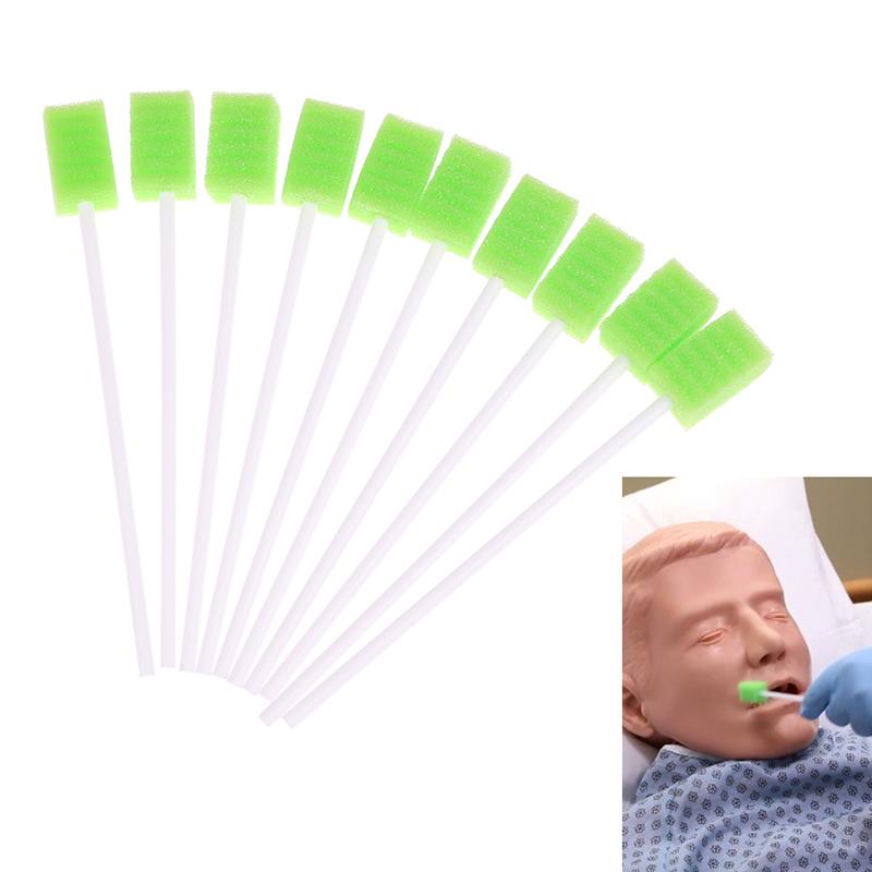 10 Pezzi Pulizia Denti Bocca Dentale Monouso Pulizia Denti Cura Orale Spugna Tampone Piccola Spugna Spazzolino