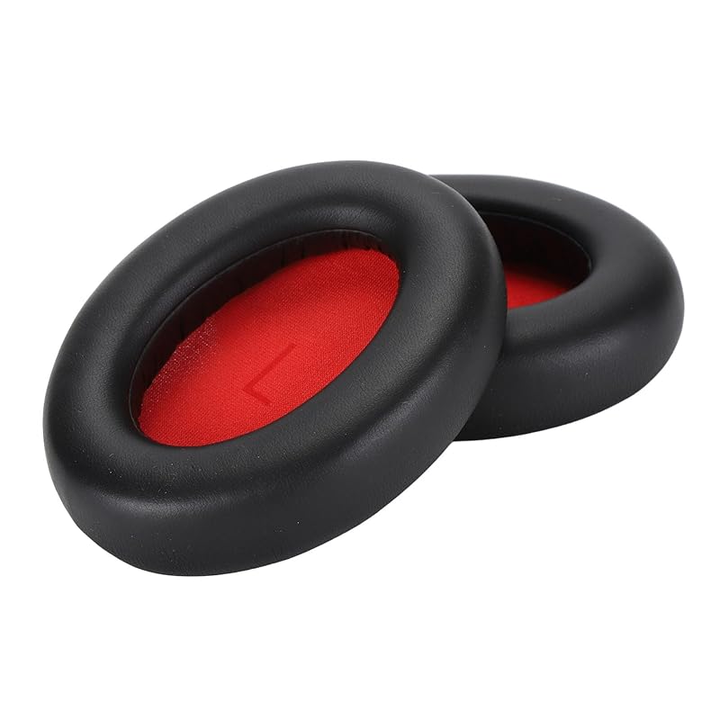 

1MORE SonoFlow Replacement ear pads for 1MORE Replacement ear cushion cover for noise canceling headphones, soft protein leather, memory foam (black)