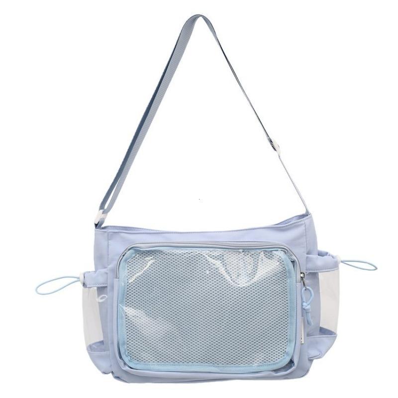 New Harajuku Casual Simple Nylon Shoulder Bag Large Capacity Daily Y2K Commuter Handbag Girl Cute Sweet Ulzzang Ita Bag 2026