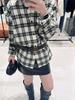 Plaid Unisex Wool Blend Loose Shirt - Spring 2026 Women's Casual Base Layer Top