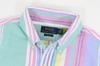 Polo Ralph Lauren Classic Fit Multistripe Oxford Long Sleeve Size XL Men's Shirt, (Product Code 01030032)