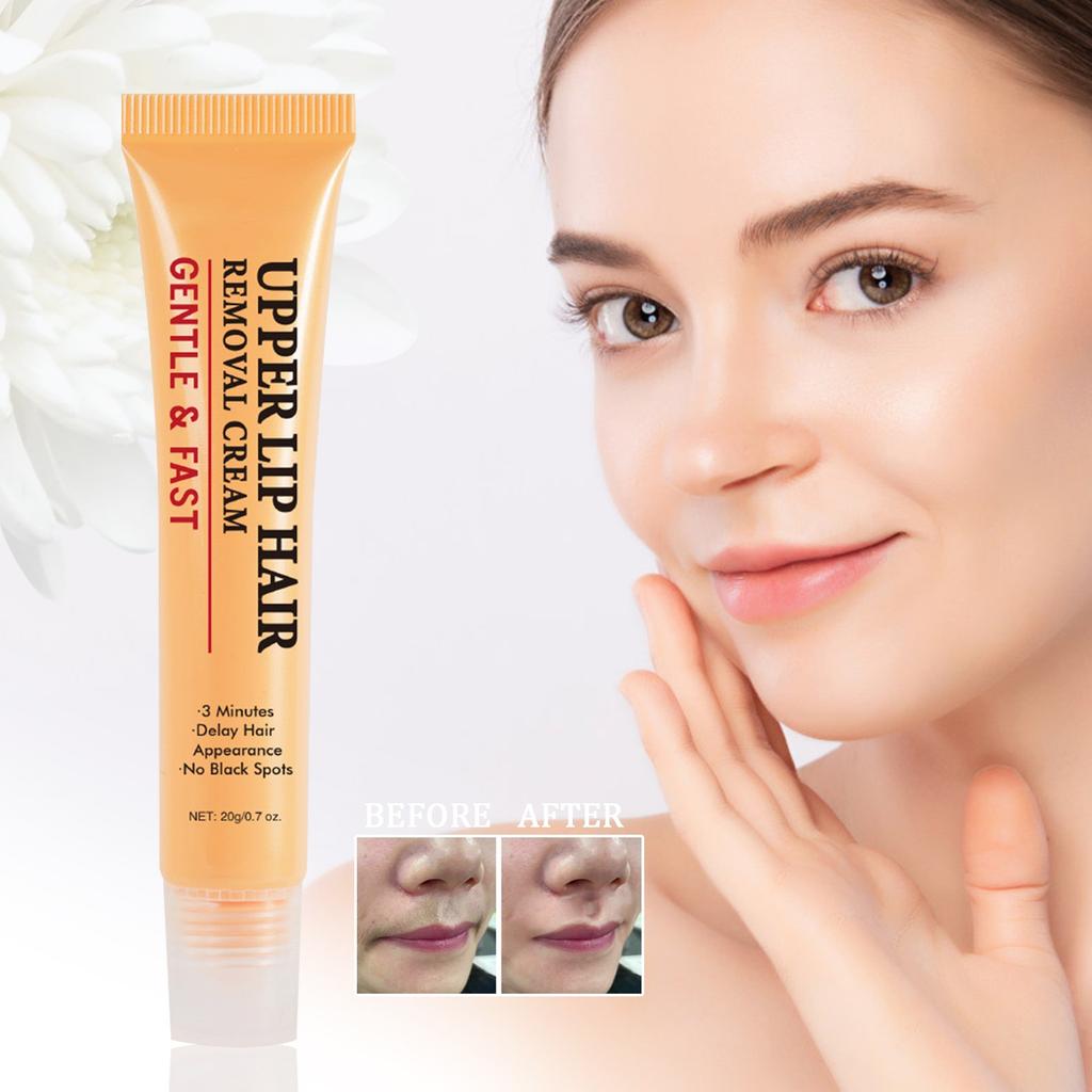 Facial Hair Removal Cream, Upper Lip Hair Removal Cream, Gentle Hair Removal, Facial Eyebrows, Chin, Upper Lip Suitable For All Skin Types