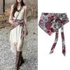 Triangular Scarf with Vintage Ethnic Print Cashew Flower Design for Women Adds Unique Fashion Flair