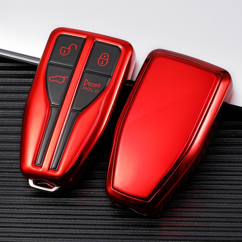 Protective TPU Key Case for FAW Hongqi HS5, HS7, H9 - 19 Model Compatibility