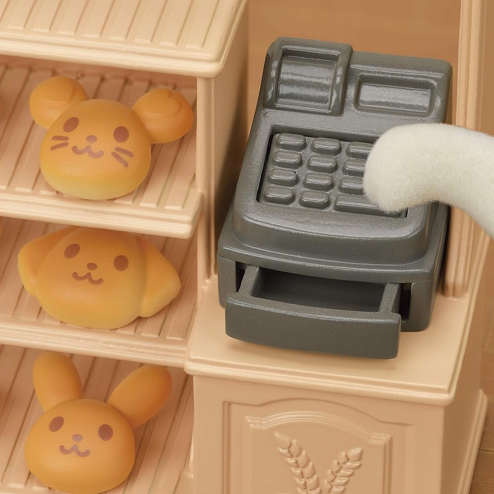 Sylvanian Families EPOCH Bakery Furniture Set with Oven Toy for Dollhouse Ages 3 and Up