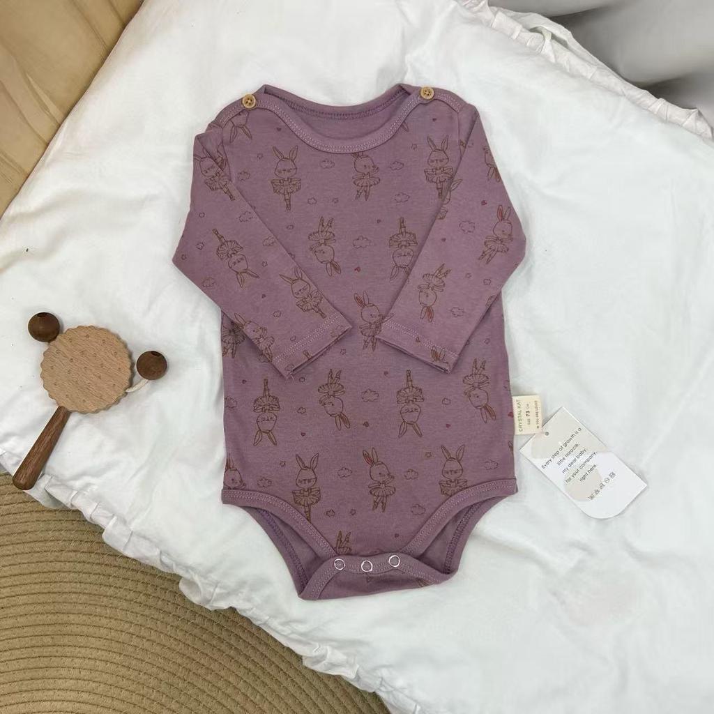 BabyClothes Unisex A-Category Cotton Infant Bodysuit Set – 3-Piece Seasonable, Cute Cartoon Pattern Diaper Cover