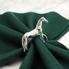 12Pcs Horse Napkin Rings Metal Standing Horse Napkin Buckles Reusable Decorative Napkin Holders for Wedding Birthday Home Dinner Parties