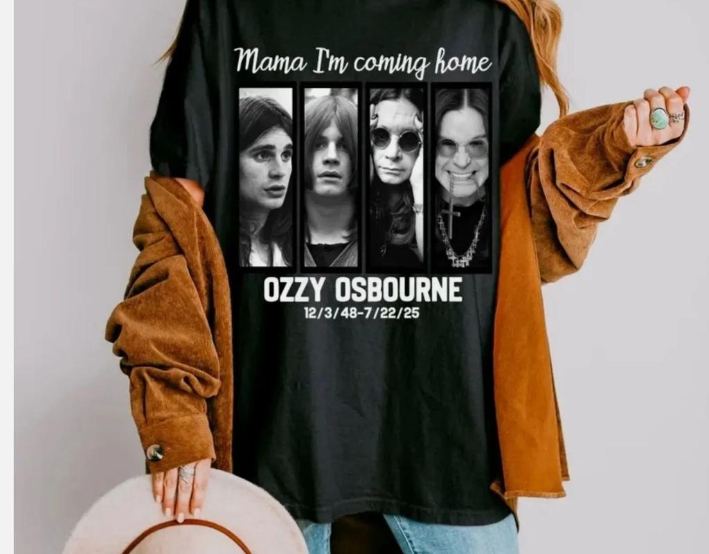 Rock Punk Y2k Vintage Top Ozzy Osbourne Heavy Metal Legend T Shirt Oneck Tshirt Reprint Humorous Tee Hip Hop Fashion Clothing