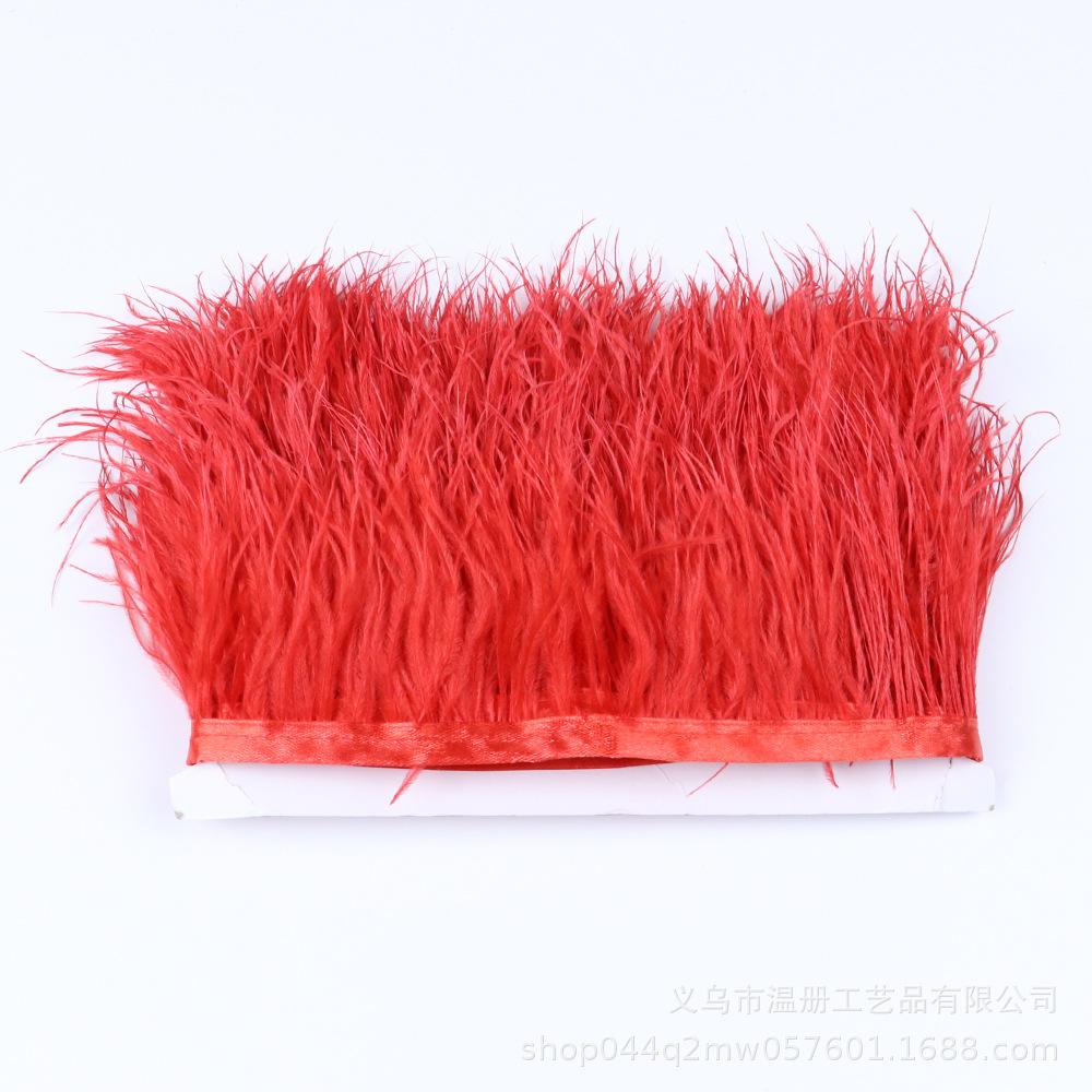 Multi-Color Ostrich Hair Cloth Edge Bridal Dress Stage Decoration Feather Lace Quantity Is More Excellent