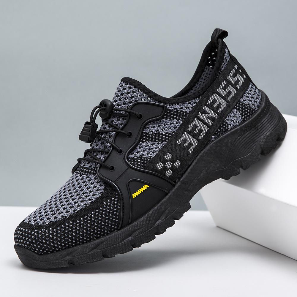 

New men s shoes spring and summer 2025 breathable mesh comfortable casual outdoor soft sole men s running sports trendy shoes 39 армия зеленый