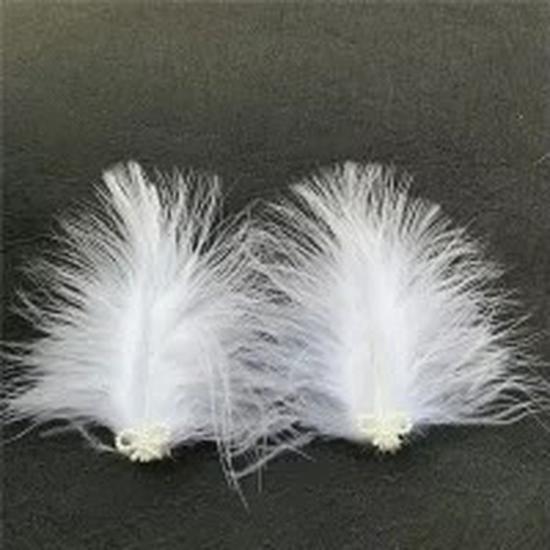 Feather Headdress Hair Clip - Cute Fairy Fur Hanfu Accessory for Girls