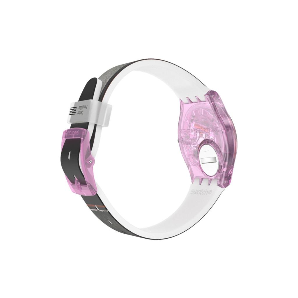 Swatch Quartz Movement Ponderosa Special Edition 30m Waterproof Watch 34mm Floral Dial Plastic Case Silicone Strap Unisex watches GZ356
