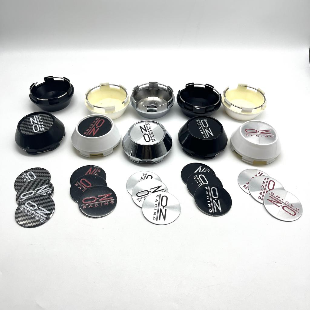 4pcs 68mm 69mm Car Wheel Center Hub Cap Car Rims Dust-proof Cover Hub Caps 45mm OZ Badge Emblem Sticker Auto Styling Accessories
