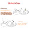 1 Set Rosa Schuhanhänger Set Kreative DIY Schuhblume Diamant Schmetterling Perlenblume Abnehmbare Kette Schnalle Mädchen Schuhdekoration