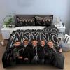NSYNC Band Graphic Print Set Bedding Duvet Cover Set Duvet Cover Pillowcases  (1*Duvet Cover 2*Pillowcases, Without Duvet Insert)