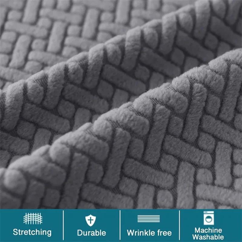 Elastic Stool Covers Solid Color Jacquard Bar Stool Slipcovers Counter Saddle Seat Covers For Living Room Restaurant S Square