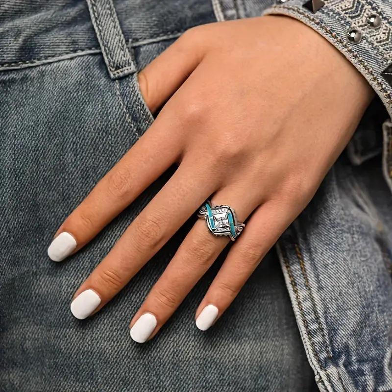 Gorgeous Luxury Rings for Women Wedding Engagement Accessories Unique Female Ring Fashion Jewelry Gifts