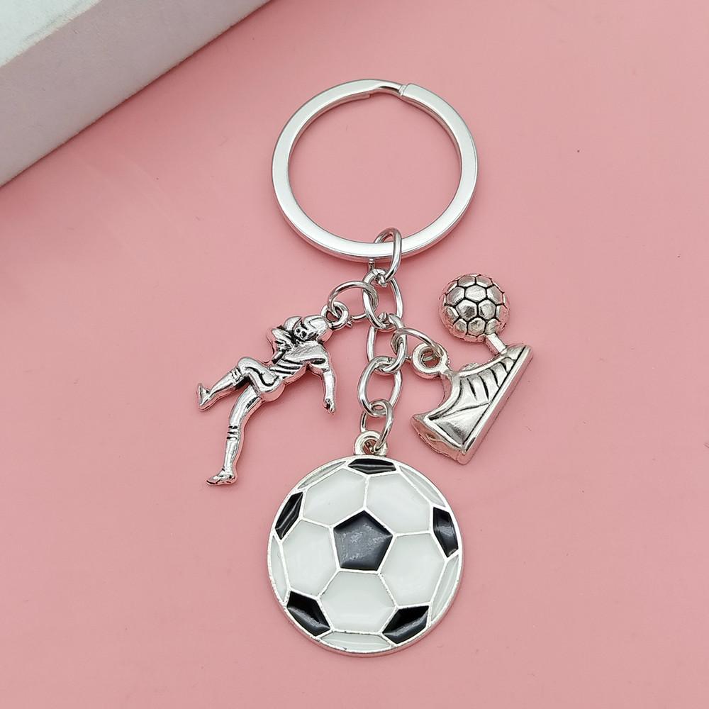 Creative DIY Sports Ball Football Keychain Bag Accessories