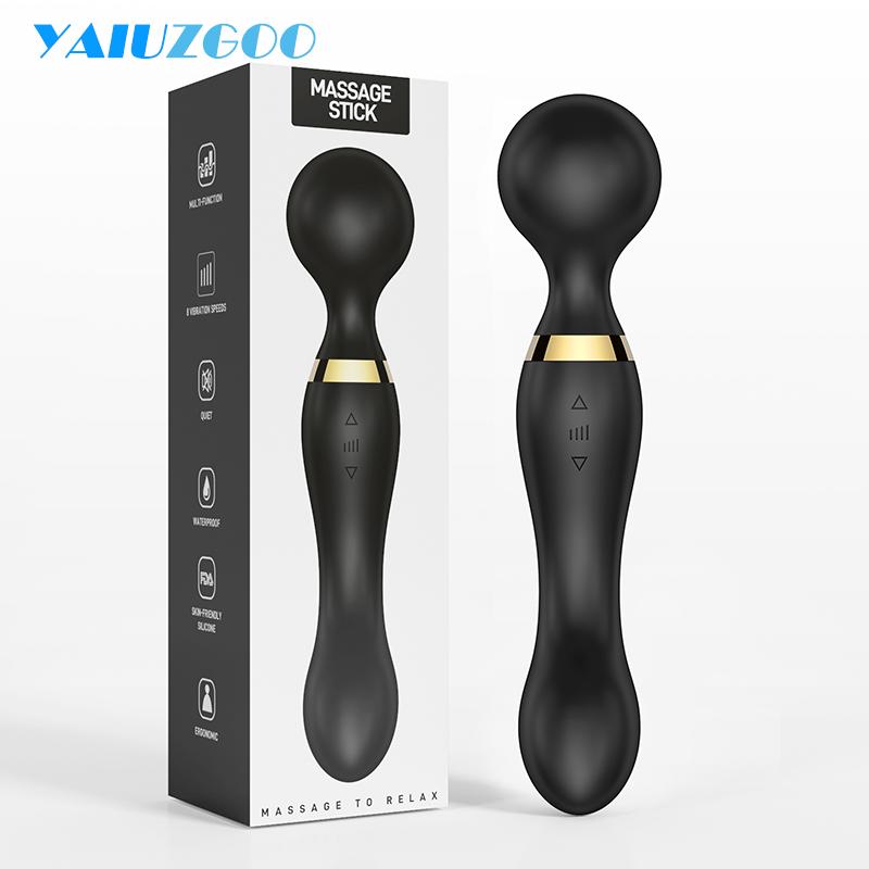 Powerful Wand Vibrator for Woman 28 Vibration Dual Motors AV Magic Wand Dildo G Spot Massager Clitori Stimulator Adult Sex Toys