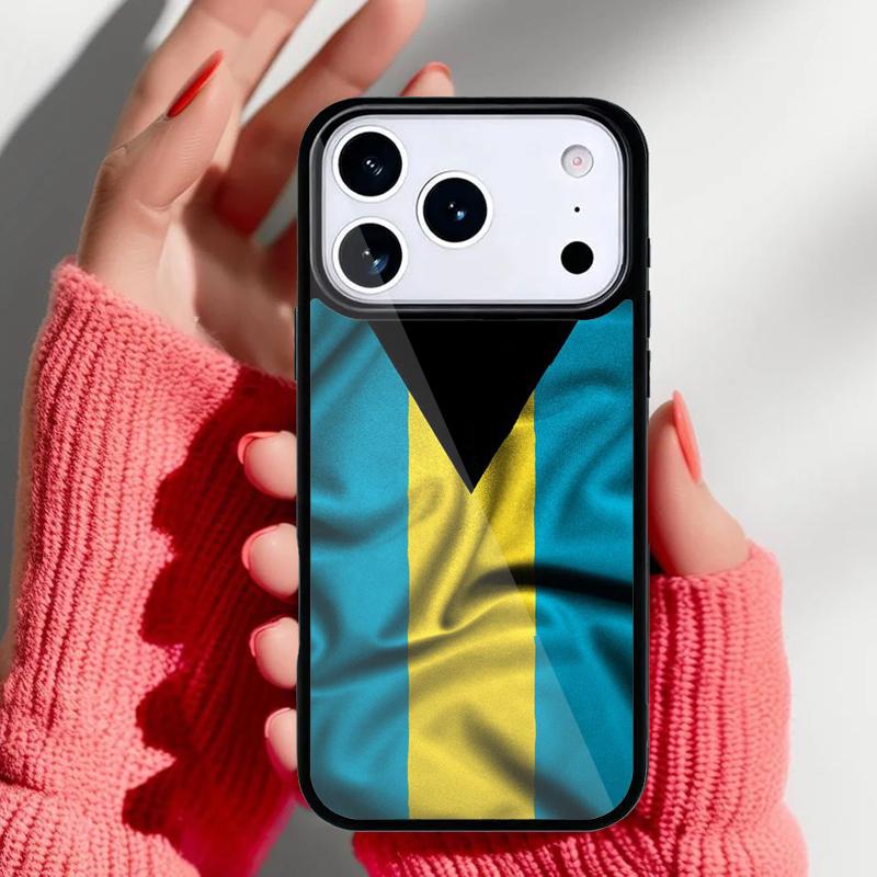 Bahamas Flagge Handyhülle für iPhone 17 16 15 14 13 Pro Max Rückabdeckung für 12 11 Pro Hülle