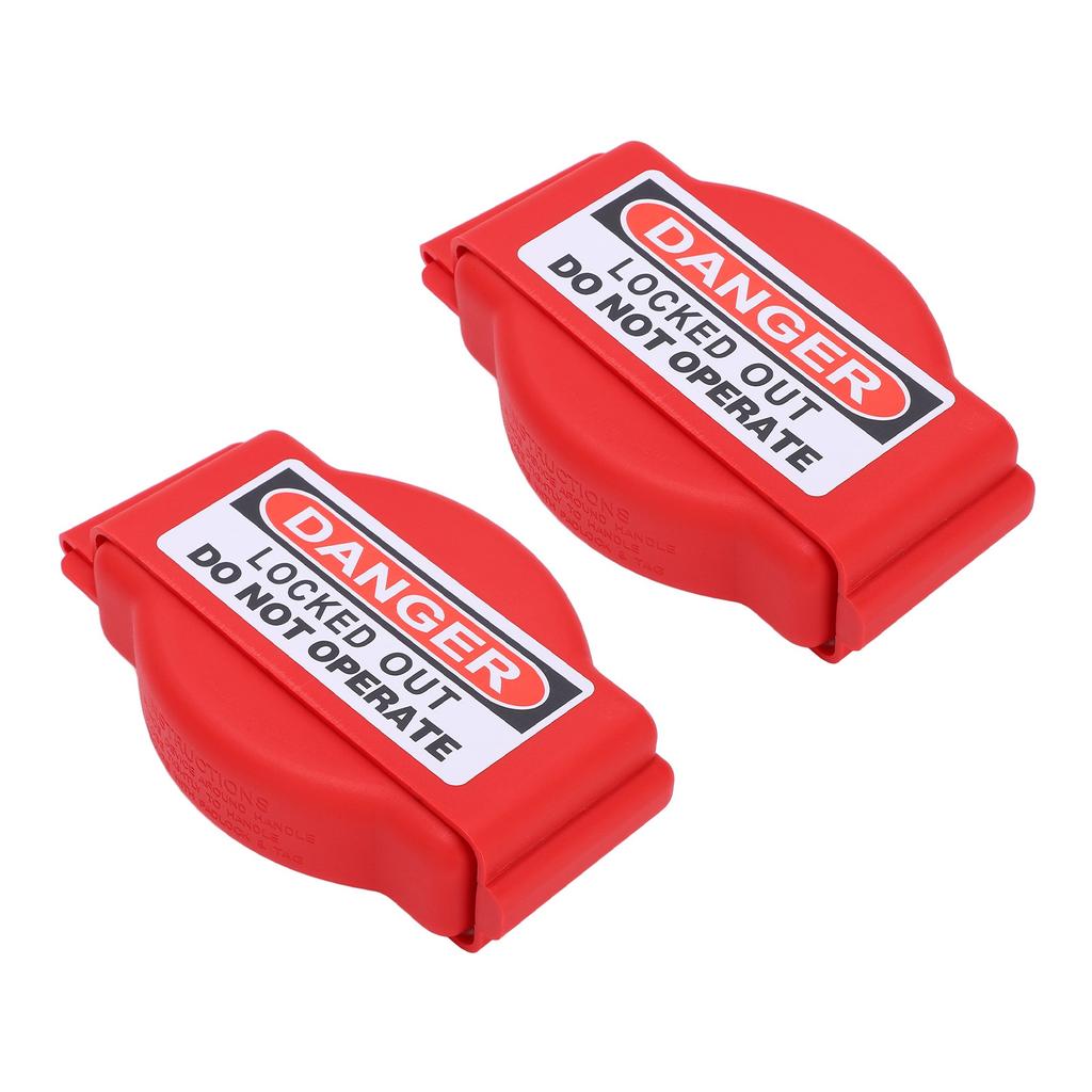 2Pcs Adjustable Gate Valve Lock High Temperature Resistance Anti Corrosion Easily Operate Valve Lockout for Industrial