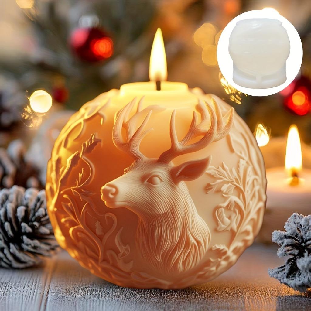 Cedar Christmas Tree House Candle Silicone Mold Snowflake Pine Tree House Christmas Tree Gypsum Molds Craft Mould Christmas Gift