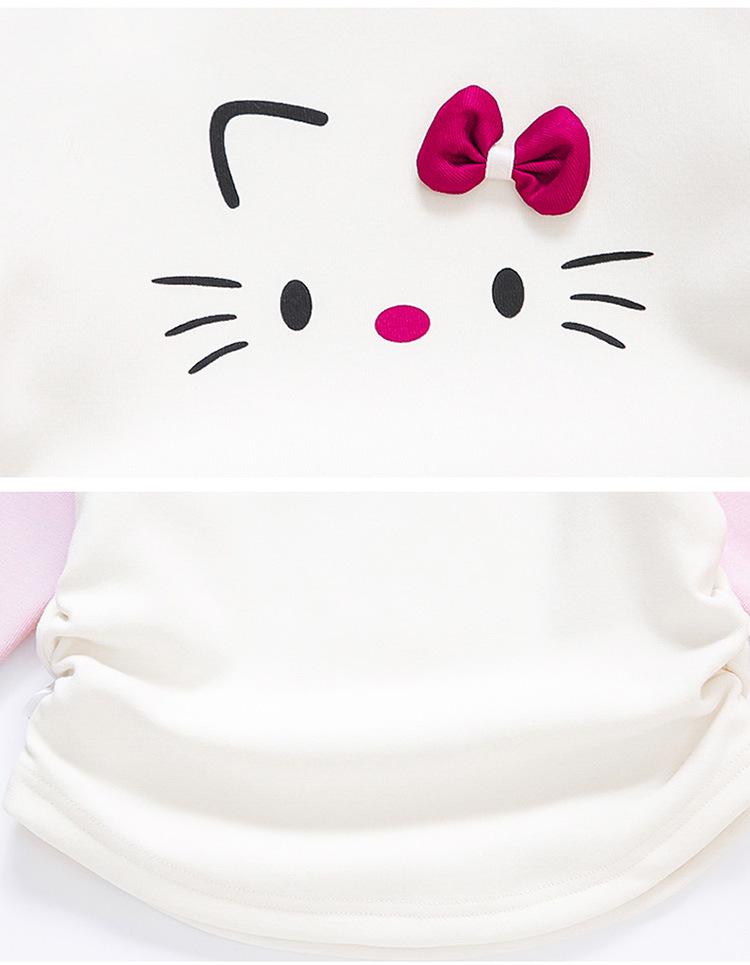 2025 Mädchen Fleece-gefütterter Einteiler als Basisschicht für Herbst/Winter - Verdicktes T-Shirt für Babys