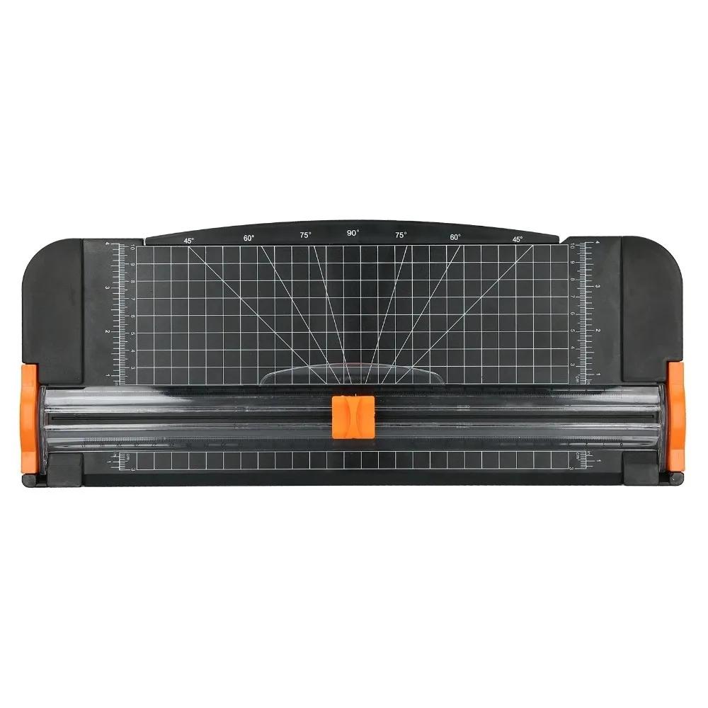 

12 Inch / A4 Size Paper Cutter / Paper Trimmer Automatic Security Safeguard Portable / Desktop Paper Slicer Sliding Cutter Head