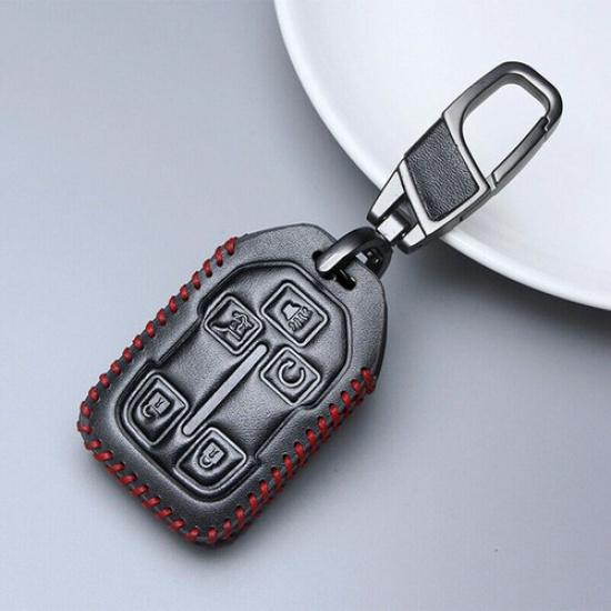 High New Leather Remote Fob Smart Keyless Key Cover Case For Chevy GMC HYQ1AA