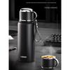 German High-End Portable Thermos Cup, New Model Tea Infuser Separation Pot Cup, 316 Stainless Steel Large Capacity Thermos Cup