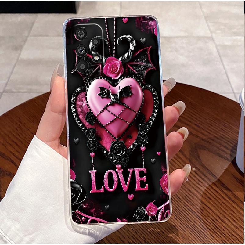 For Samsung Galaxy A52s 5G Case SM-A528B Cover Cute Love Rabbit Funny Clear Soft TPU Phone Cases For Samsung A52 A72 A725F Coque