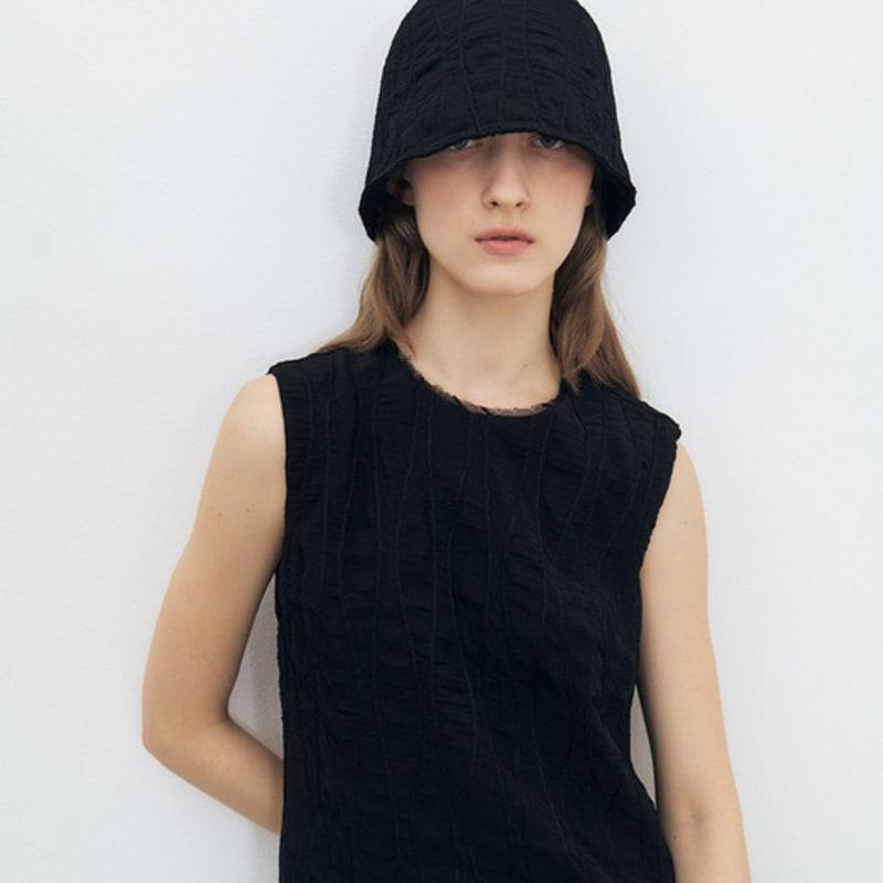 MOHAN TFR STITCH BUCKET HAT_SCHWARZ