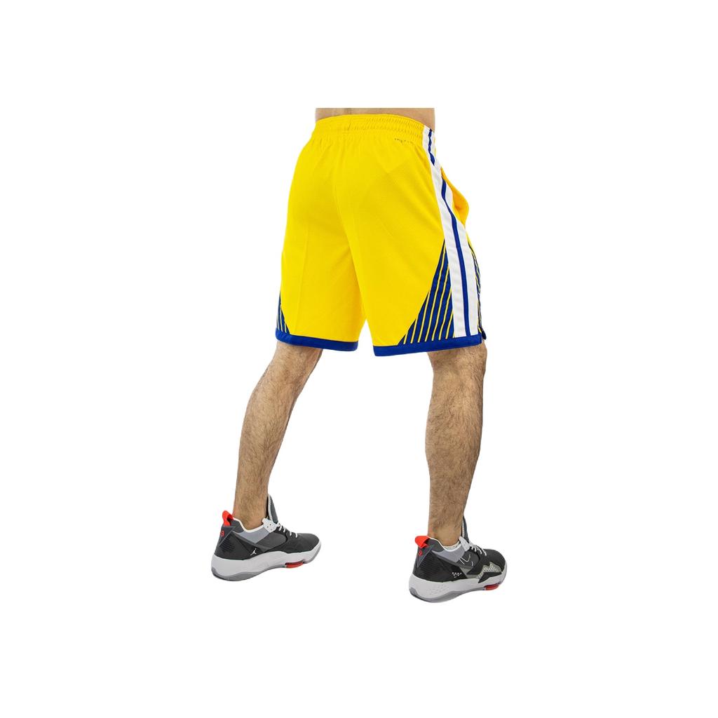 Jordan NBA Golden State Warriors Logo Print Elastic Waist Sports Casual Shorts Men shorts Yellow CV9560-728